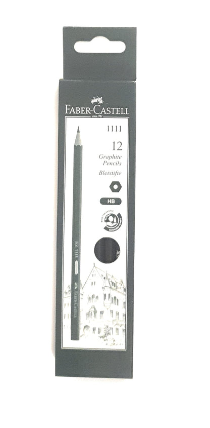 12 FABER-CASTELL 1111 Blacklead HB Pencils