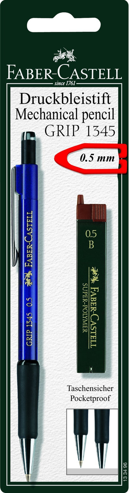 Faber-Castell 133496 - Portaminas (12 minas incluidas, 0,5 mm