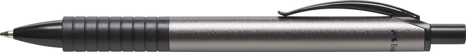 Faber-Castell 143481 Basic M Ballpoint Pen in Folding Box Anthracite Pack of 1 charcoal