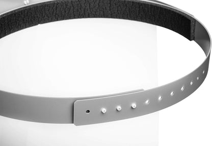 Durable Face Visor for Protection Against Splashes and Droplets | CE-Compliant | With Adjustable Headband | Visor Can be Flipped-Up and Can be Disinfected | 1 Piece
