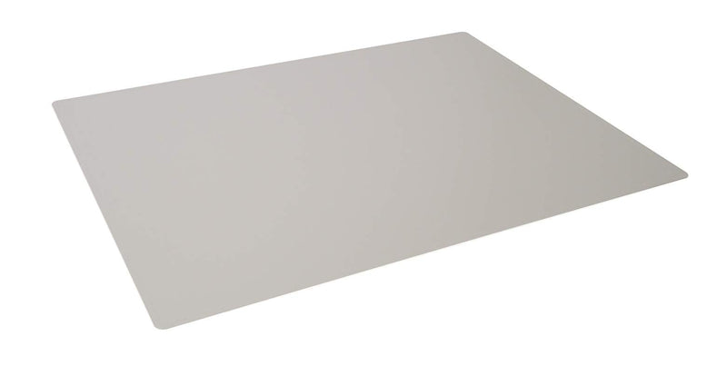 Durable Desk Mat with Contoured Edges 65 x 50cm, Non-Slip Back, Made from Polypropylene, Easy to Clean, Grey 65 x 50cm Grey
