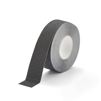 Durable DURALINE GRIP Non-Slip Floor Tape - Self-Adhesive Marking Tape with 50mm Thickness and 15 Metres in Length - Ideal for Stairs, Ramps, etc. - Black