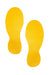 Durable floor Marking Foot shape (Self-Adhesive Marking feet, 5 Pairs) RAL 1003 Signal Yellow, 172704