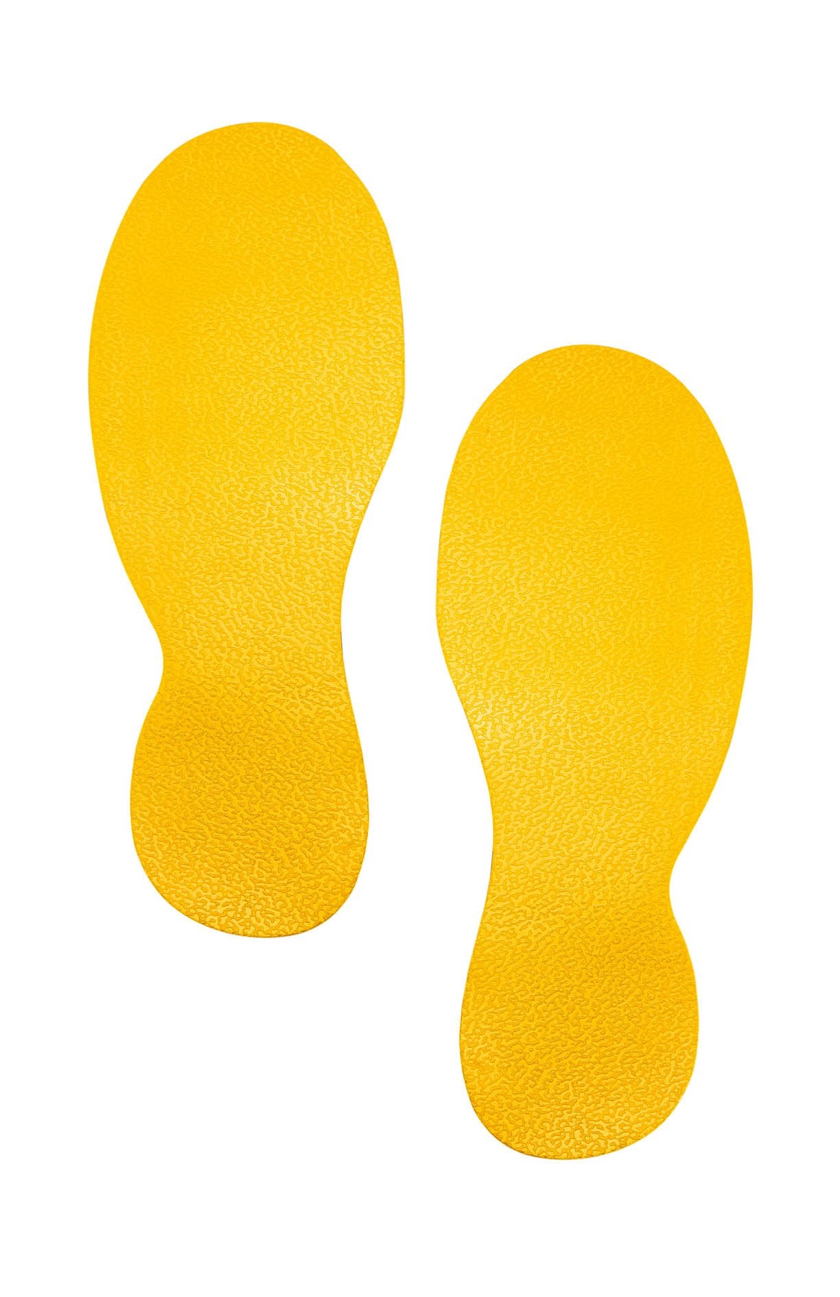 Durable floor Marking Foot shape (Self-Adhesive Marking feet, 5 Pairs) RAL 1003 Signal Yellow, 172704