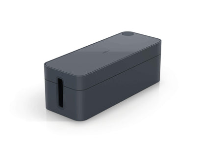 Durable CAVOLINE Cable Management Box L | Safely Store Power Blocks and Cables | Premium Flame Retardant Plastic | Large Box in Graphite