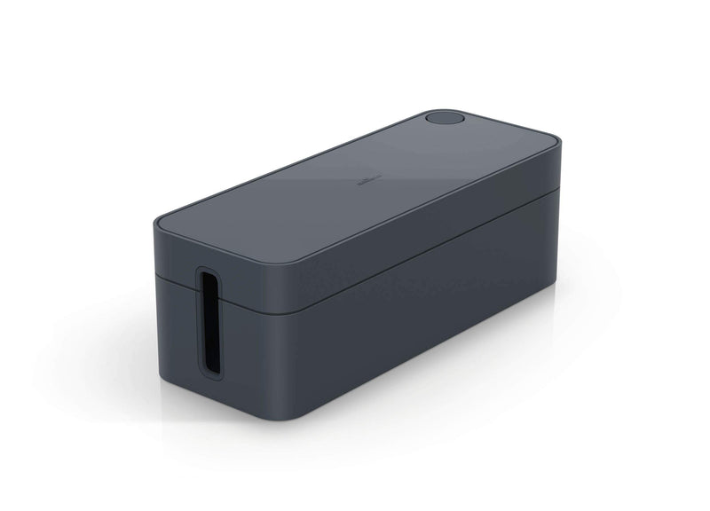 Durable CAVOLINE Cable Management Box L | Safely Store Power Blocks and Cables | Premium Flame Retardant Plastic | Large Box in Graphite