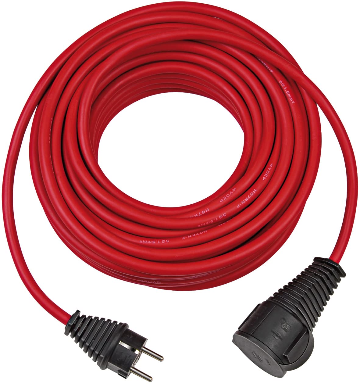 Brennenstuhl Verlangerungskabel Neopren 10m rot