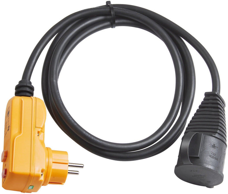 Brennenstuhl Schutzadapterleitung FI IP44 2m sch
