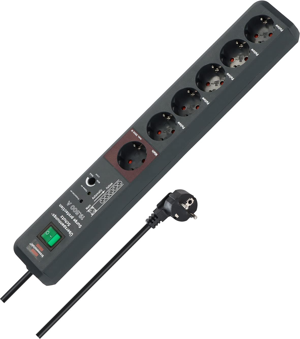 Brennenstuhl Uberspannungsschutz Secure-Tec 6x 3m