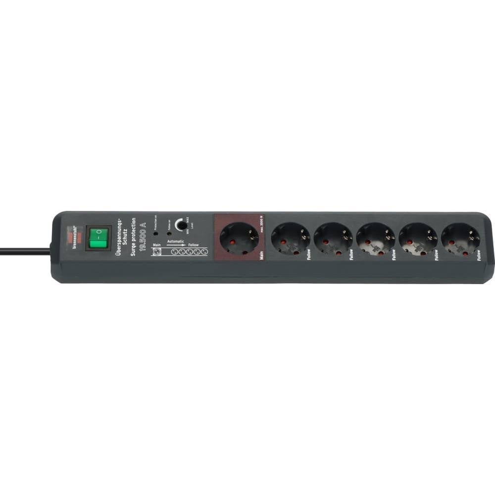 Brennenstuhl Uberspannungsschutz Secure-Tec 6x 3m