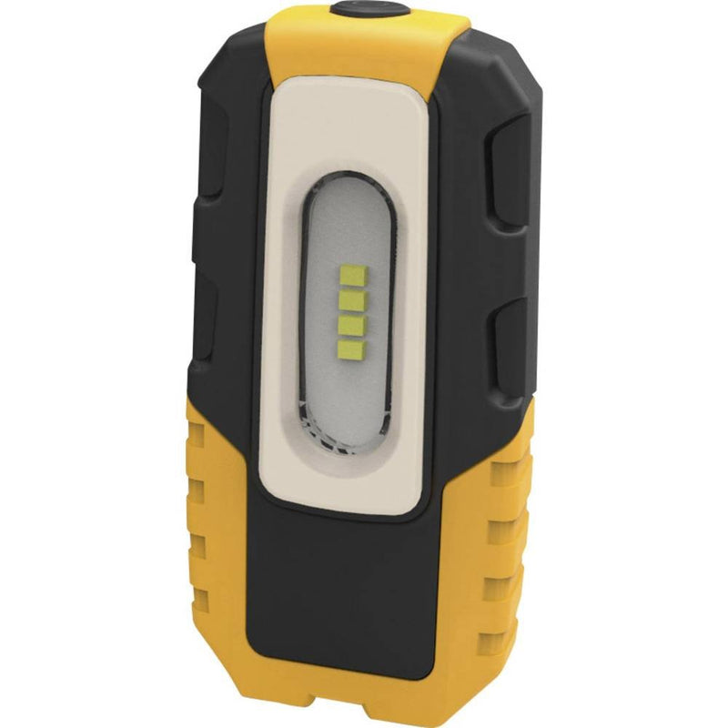 Brennenstuhl LED Akku Handleuchte HL DA 40 MH/Robuste Akku Arbeitsleuchte Mit Schalter Und Integriertem Magnet (Handlampe Mit 200lm Und Bis Zu 3h Leuchtdauer, Knickbarer HaltefuÃŸ)