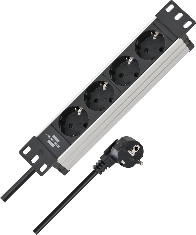 Brennenstuhl Steckdosenleiste Alu-Line 4x 2m 10