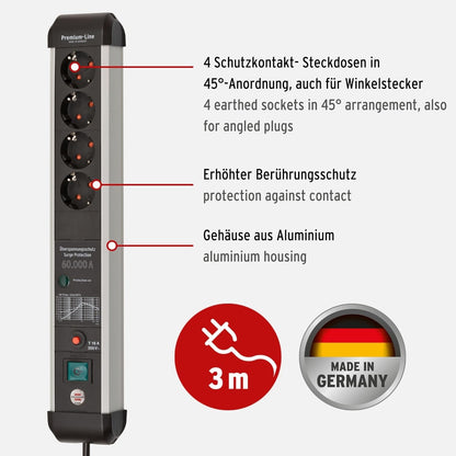 Brennenstuhl Premium-Protect-Line 4fach *DE*