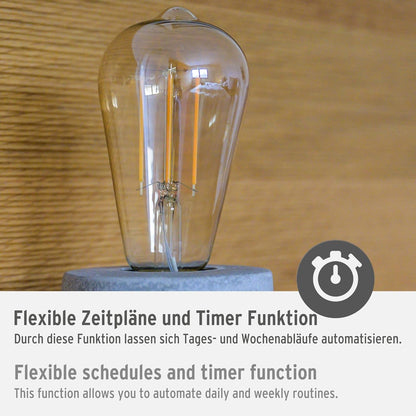 Brennenstuhl LED Gluhlampe Edison WiFi E27 470lm 2