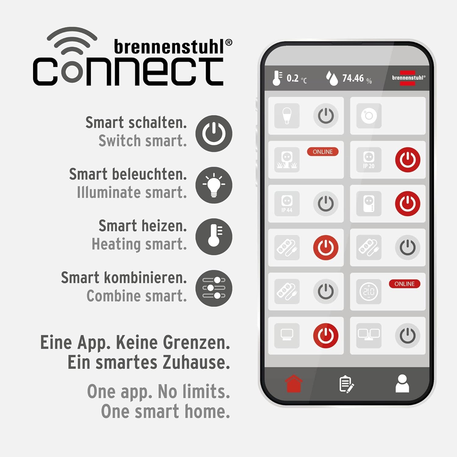 Brennenstuhl LED Gluhlampe Edison WiFi E27 470lm 2