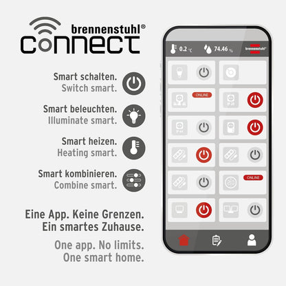 Brennenstuhl LED Gluhlampe Edison WiFi E27 470lm 2