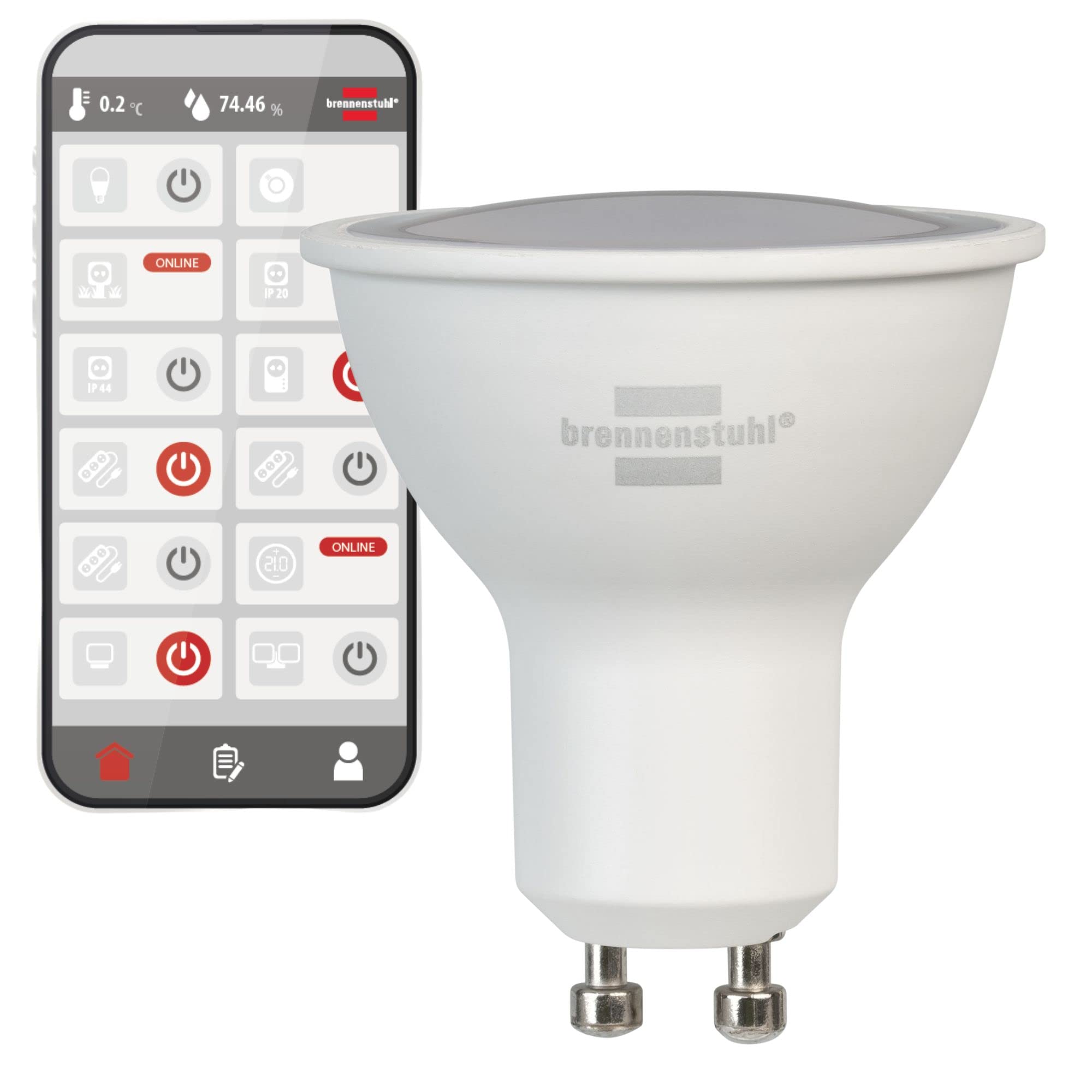 Brennenstuhl WiFi LED Lampe GU10