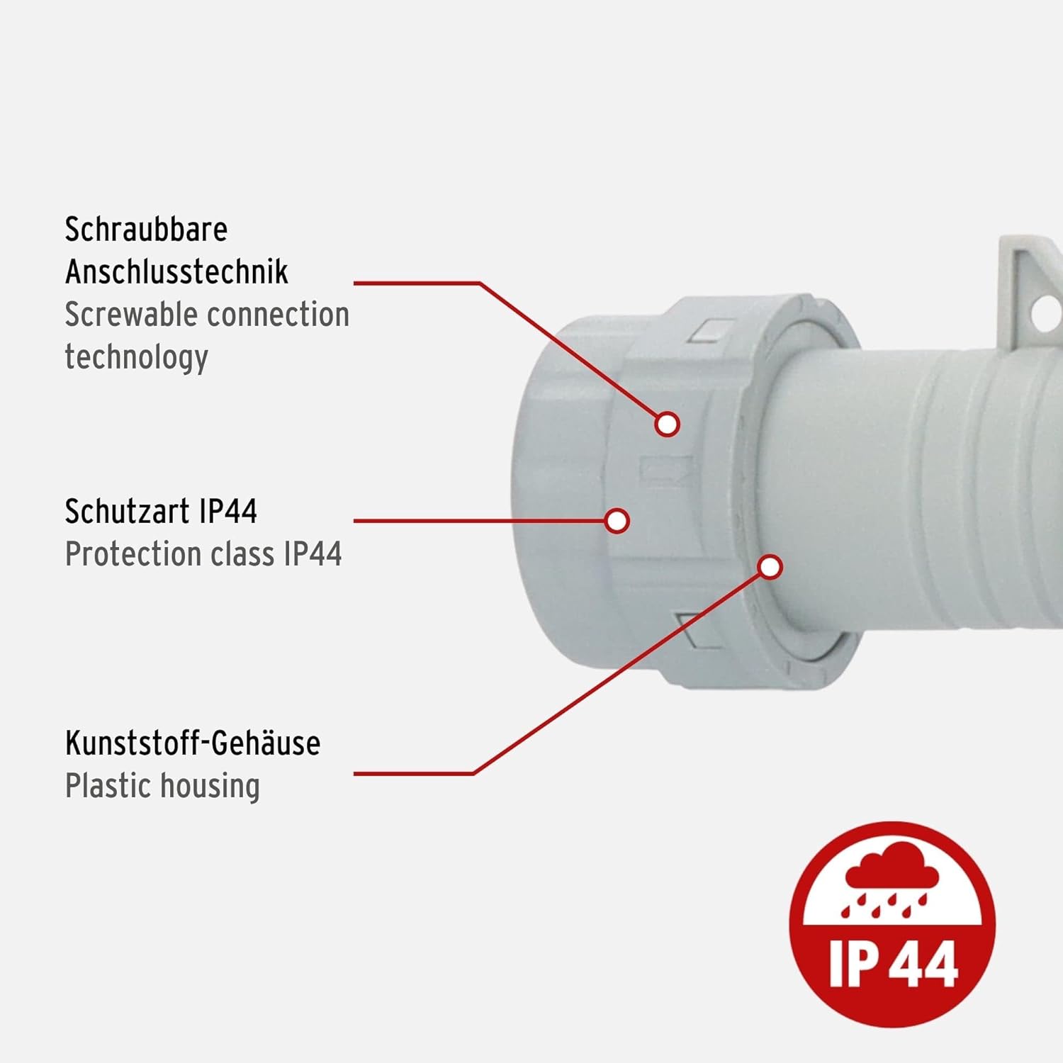 Brennenstuhl CEE-Kupplung 230V/16A 3p 6h IP44