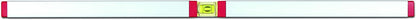 BMI Aluminium Profile Spirit Level ALUSTAR with Magnet (120 cm Long, Edgeless Horizontal Level with Magnifying Effect, High Measuring Accuracy 0.5 mm/m, with Rubber End Caps) 694120EM