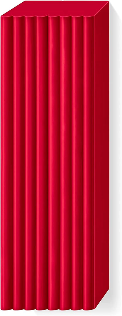 STAEDTLER 8021-26 FIMO Soft Oven-Hardening Polymer Modelling Clay - Cherry Red (1 x 454g Block)