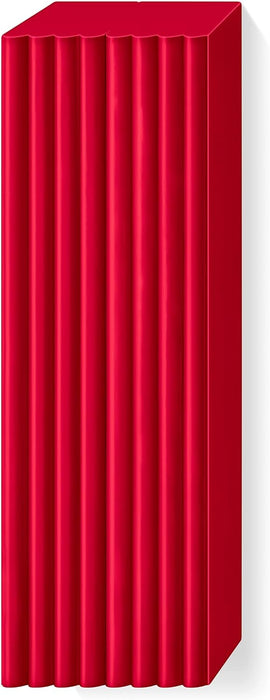 STAEDTLER 8021-26 FIMO Soft Oven-Hardening Polymer Modelling Clay - Cherry Red (1 x 454g Block)