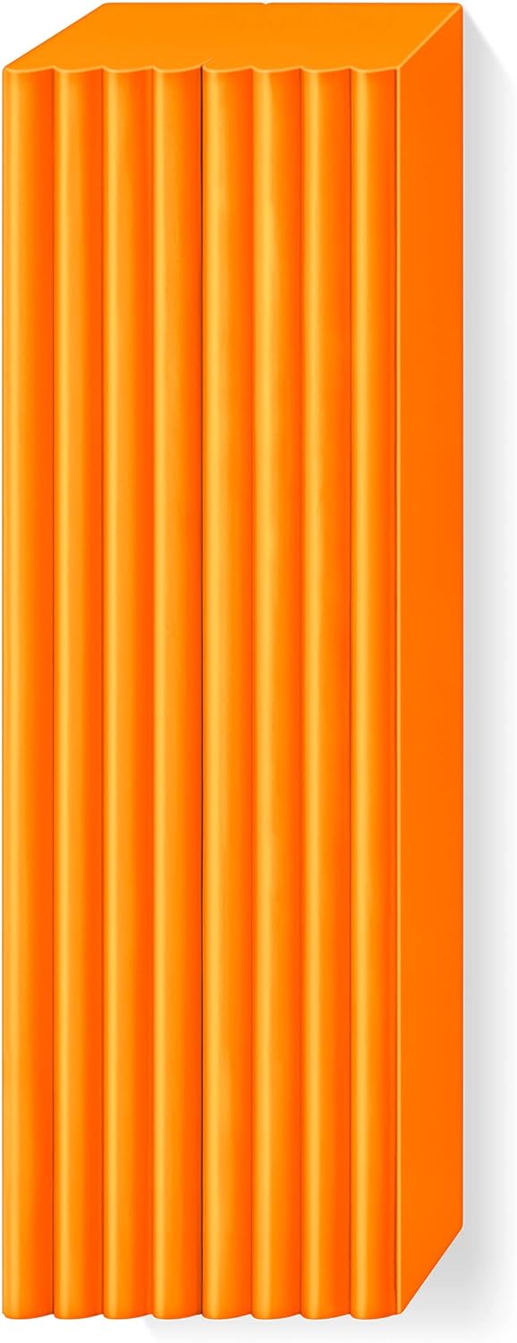 STAEDTLER 8021-42 FIMO Soft Oven-Hardening Polymer Modelling Clay - Tangerine (1 x 454g Block)
