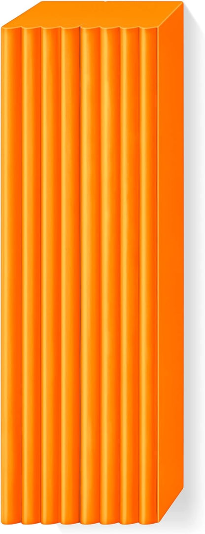 STAEDTLER 8021-42 FIMO Soft Oven-Hardening Polymer Modelling Clay - Tangerine (1 x 454g Block)