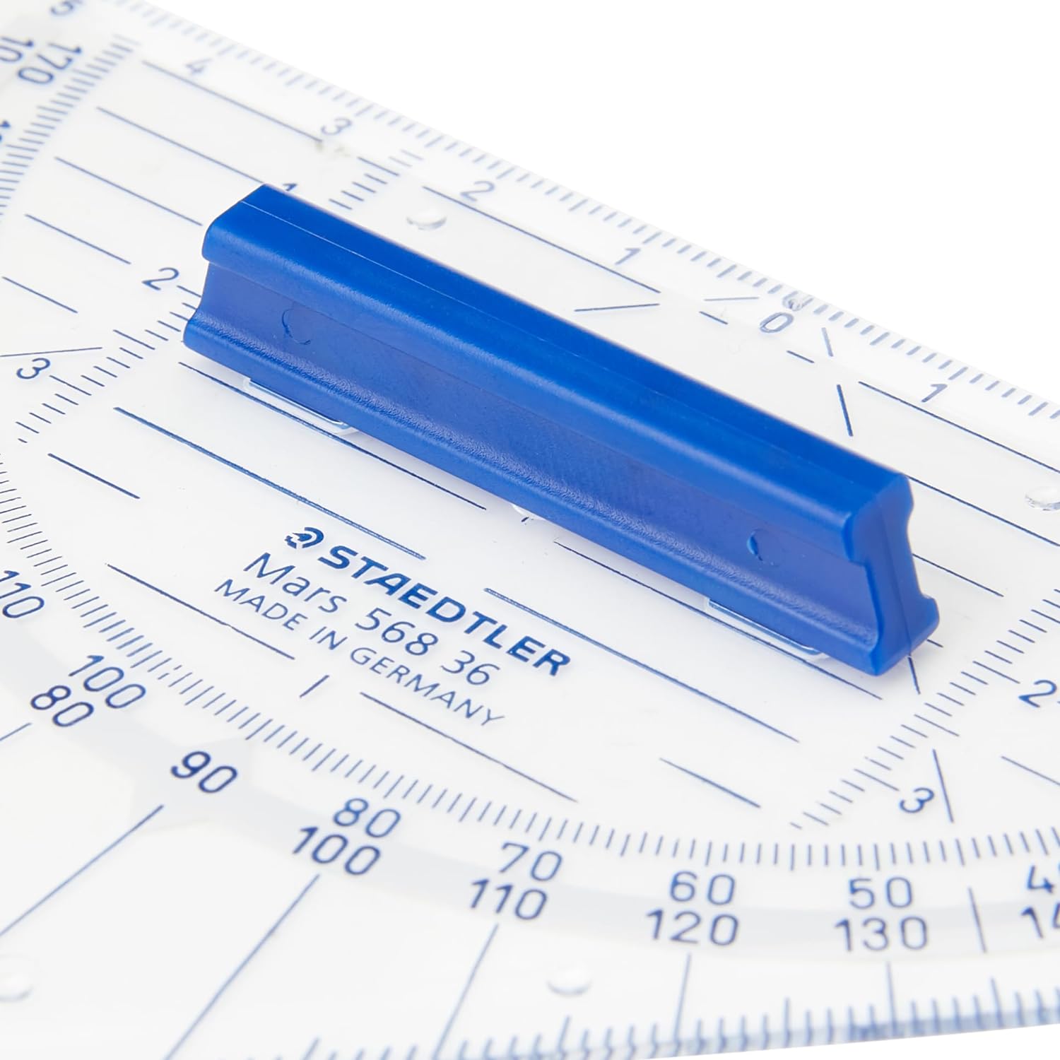 STAEDTLER 568 36 Geodreieck 16cm (mit abnehmbarem Griff) (Packung mit 2) 16 cm (Packung mit 2