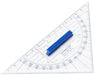 STAEDTLER 568 36 Geodreieck 16cm (mit abnehmbarem Griff) (Packung mit 2) 16 cm (Packung mit 2