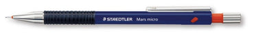 Staedtler Micro 775 Technical Mechanical Pencil 0.9 mm Refillable Plastic Body Rubberised Grip Pack of 10 Blue 0,9 mm