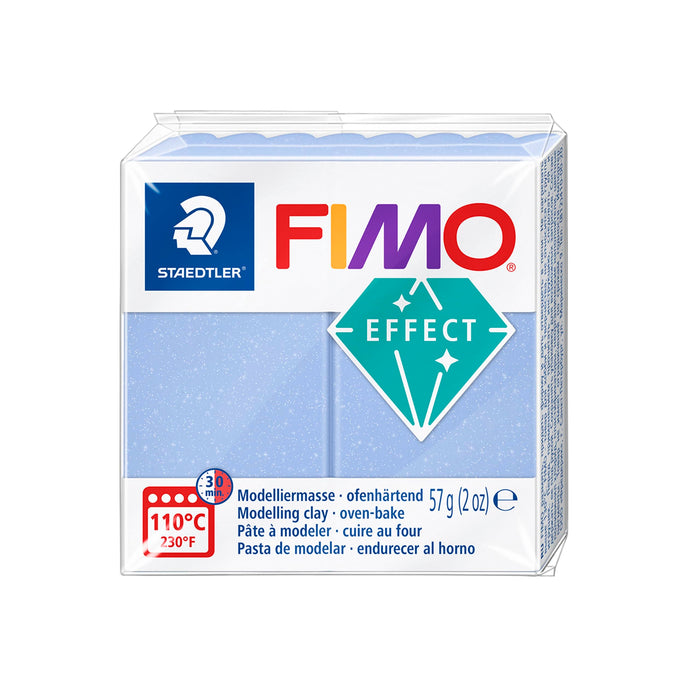 STAEDTLER 8020-386 ST 8020-386 - Fimo Effect Normalblock, 57 g, Blau-achat (386) Blau-achat (386) 1 Packung