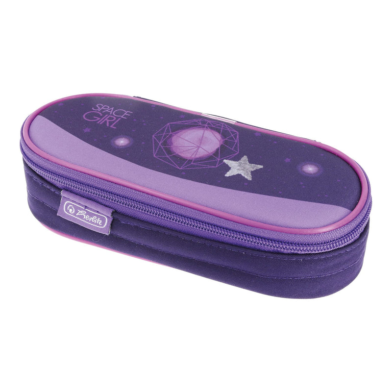 herlitz 50038886 Faulenzer Etui, Space Girl, 1 Stück
