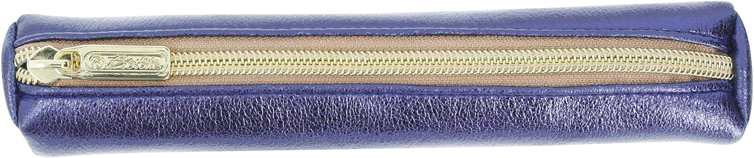 Herlitz 50033300 Mini Round Pencil Case, Multicoloured, Midnight Blue