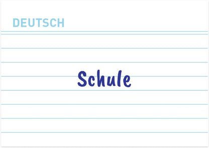 Herlitz Vocabulary Record Cards A8 Ruled White Blue Angel 100 Pack Special for Vocabulary 50041152 100 (Vocabulars) A8