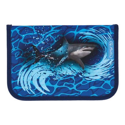 Herlitz Schüleretui 31 tlg. Blue Shark