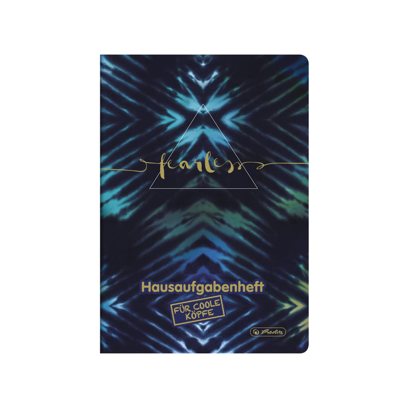 herlitz Aufgabenheft für coole Köpfe, A5, 48 Blatt, Motiv: New Batik Fearless, 1 Stück