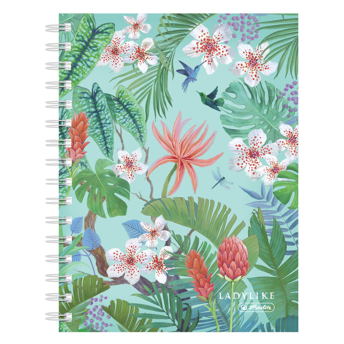 Herlitz Sp.bout.buch A5 100Bl.kar. Ladylike Jungle