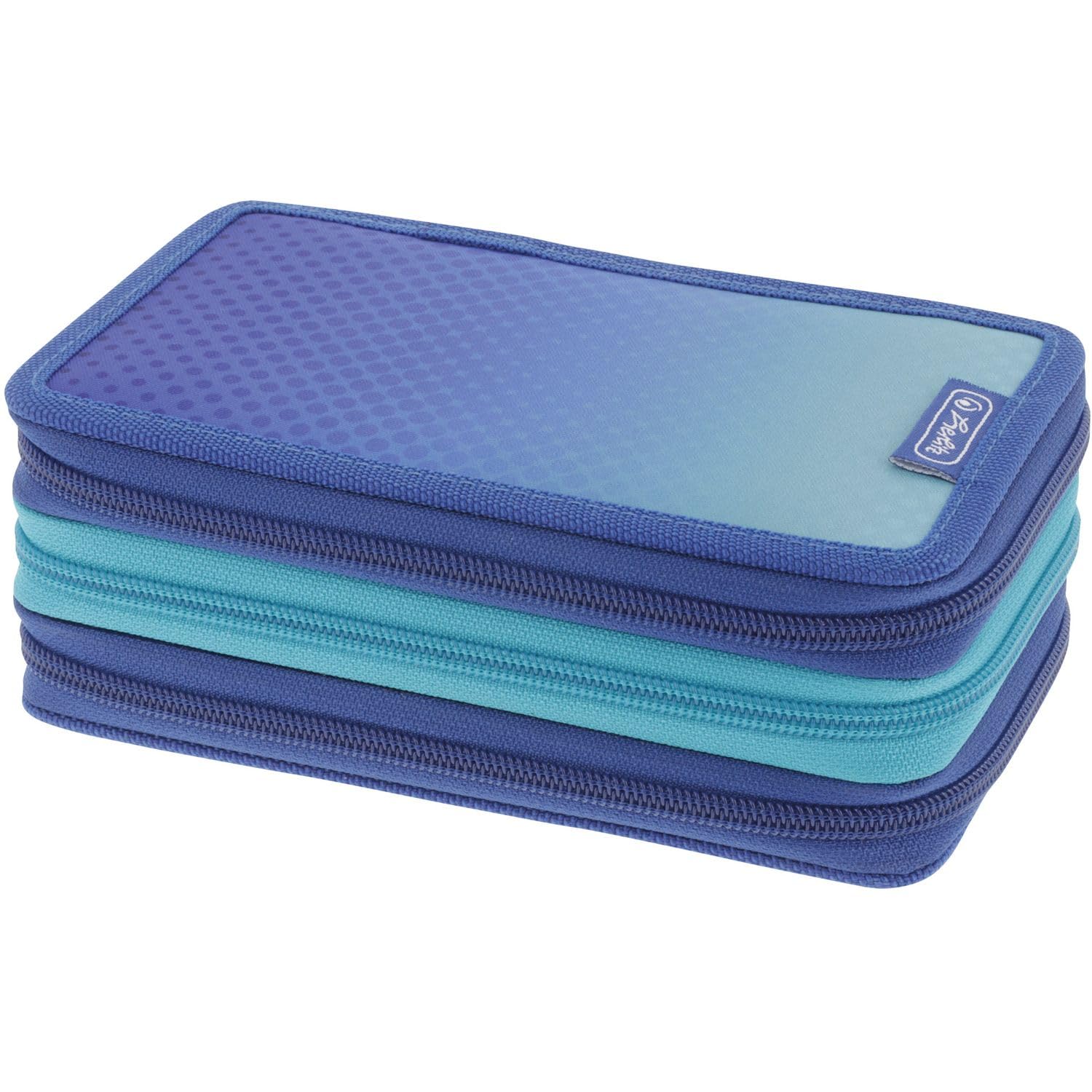 Herlitz TriCase 31-Piece Dip Dye Blue/Turquoise, blue