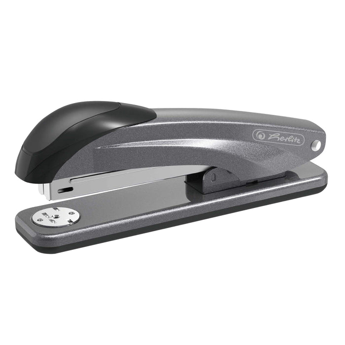 herlitz 50025473 Stapler Made of Metal, for Staples no. 24/6, Anthracite, 1 Piece Metall Large stapler