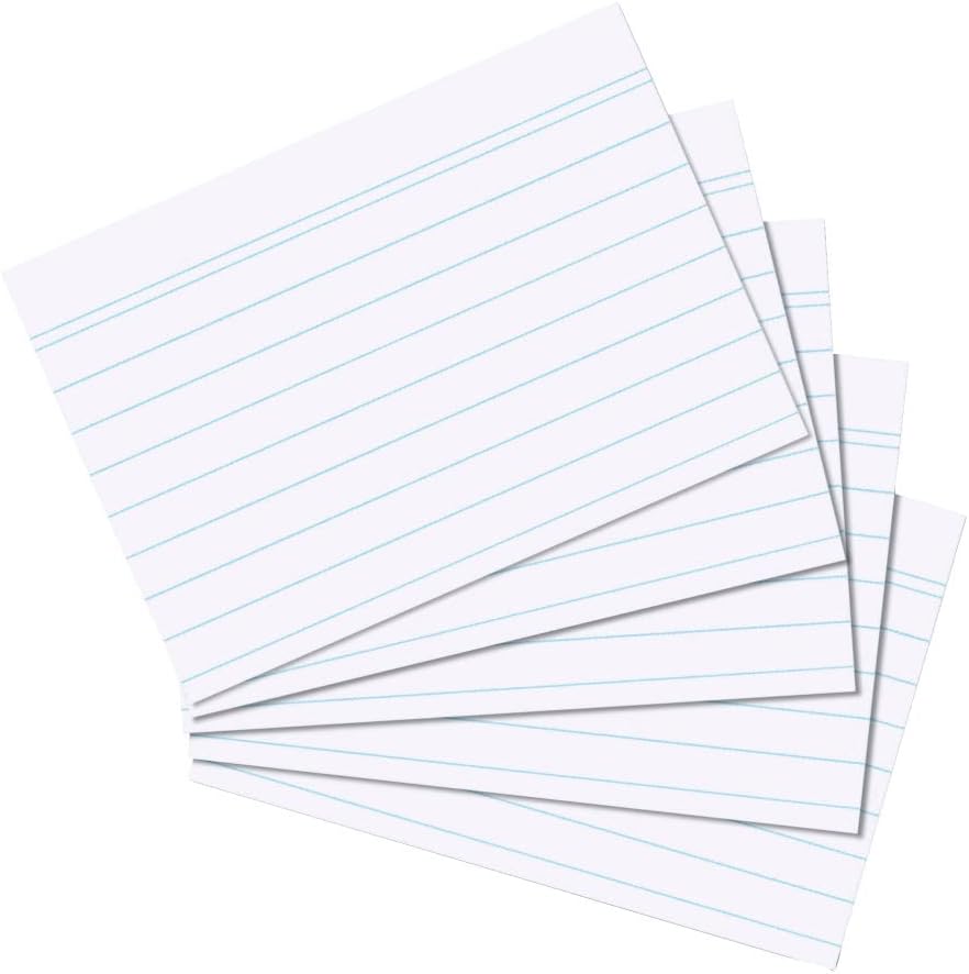 Herlitz 1150507 Index Cards, Pack of 100 A5 Bianco