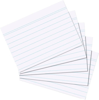 Herlitz 1150507 Index Cards, Pack of 100 A5 Bianco