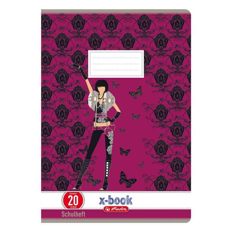 Herlitz 3322708 Schulheft, DIN A4, UWS, Lineatur 27/liniert