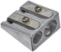 Herlitz Aluminium Double Sharpener Metal single pack