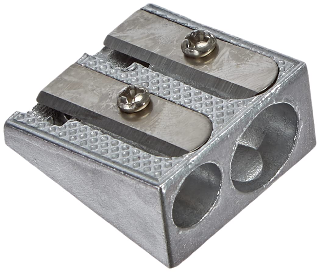 Herlitz Aluminium Double Sharpener Metal single pack