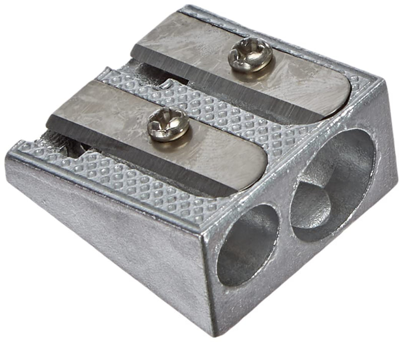 Herlitz Aluminium Double Sharpener Metal single pack
