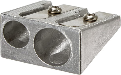 Herlitz Aluminium Double Sharpener Metal single pack