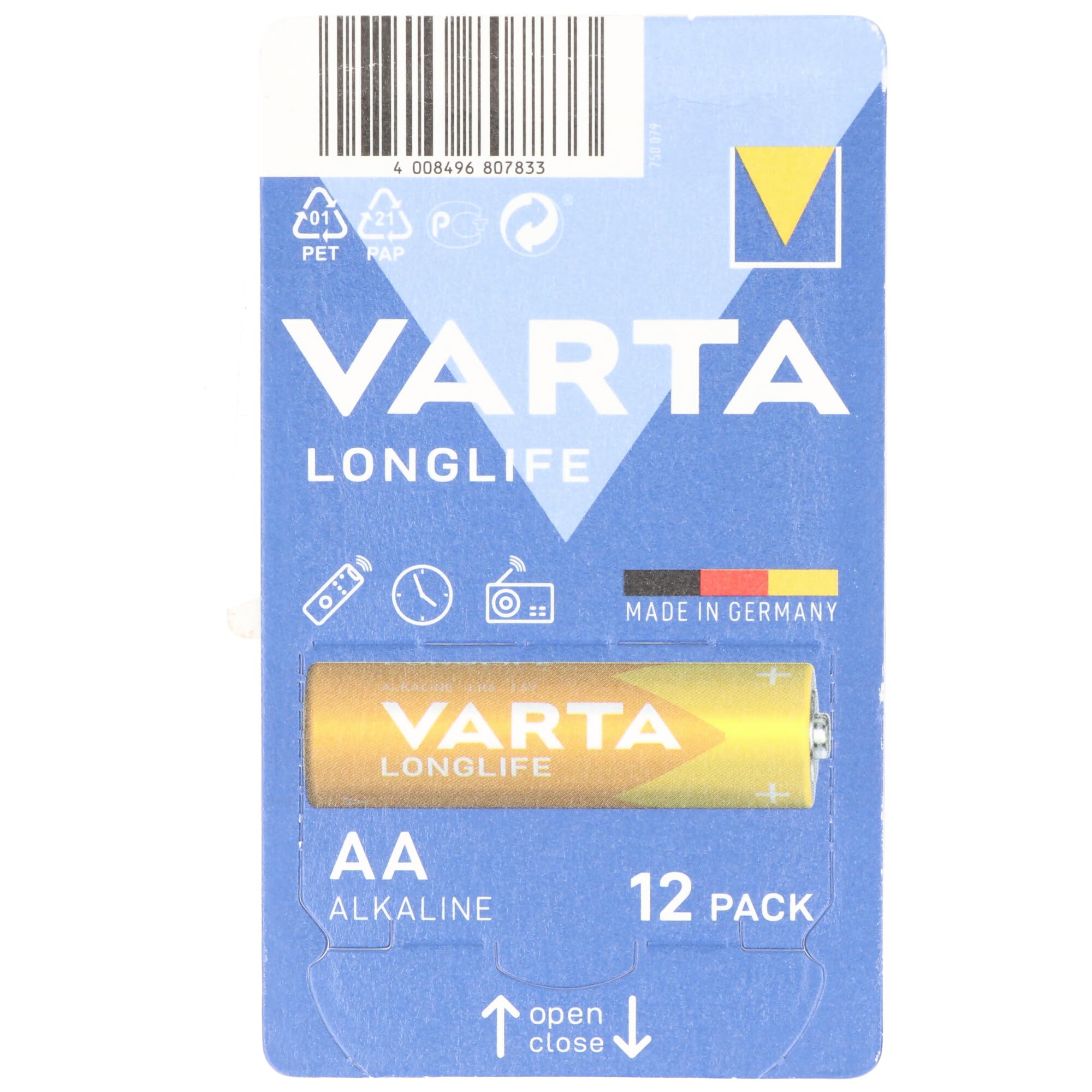 Varta Batterie LONGLIFE AA Mignon LR6