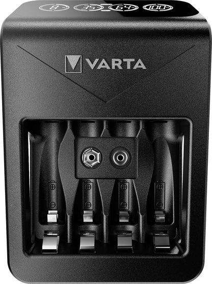 Varta Ladegerat LCD Plug Charger+ inkl. 4x AA 2100