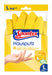 Spontex Hausputz Handschuhe, für alle Putz- und Pflegearbeiten im Haushalt, griffig und robust, innen mit Baumwollbeflockung, Größe L (10 x 1 Paar), Gelb L Hausputz