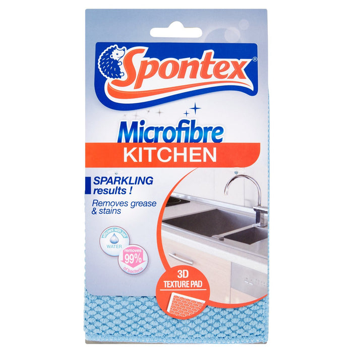 Spontex Microfibre Kuchenwunder 3D-Pad mit Schwamm